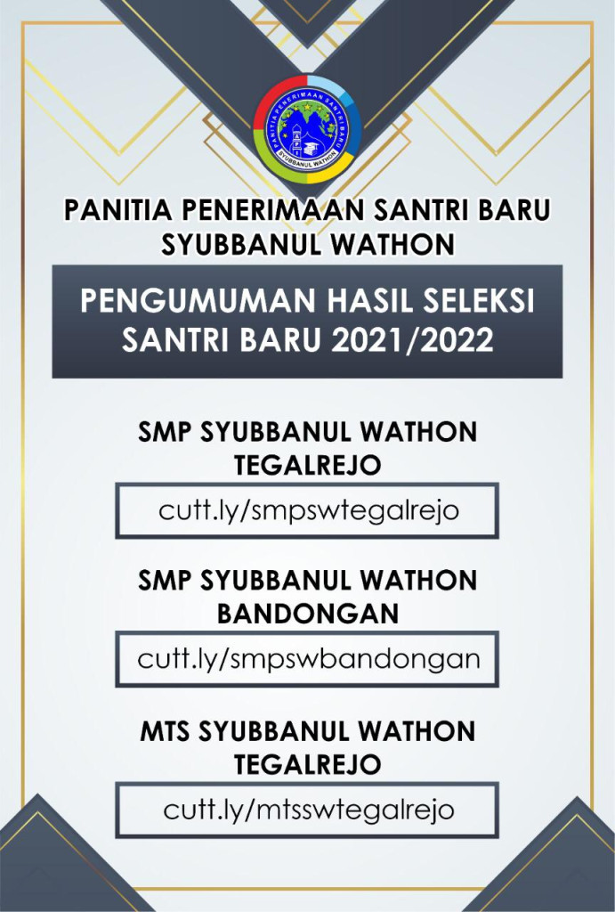 Hasil PSB SMP Syubbanul Wathon Tegalrejo Th Ajaran / – SMP