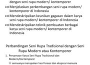 Kontinuitas Dan Eksplorasi: Perpaduan Seni Rupa Kontemporer Dan Tradisional Indonesia