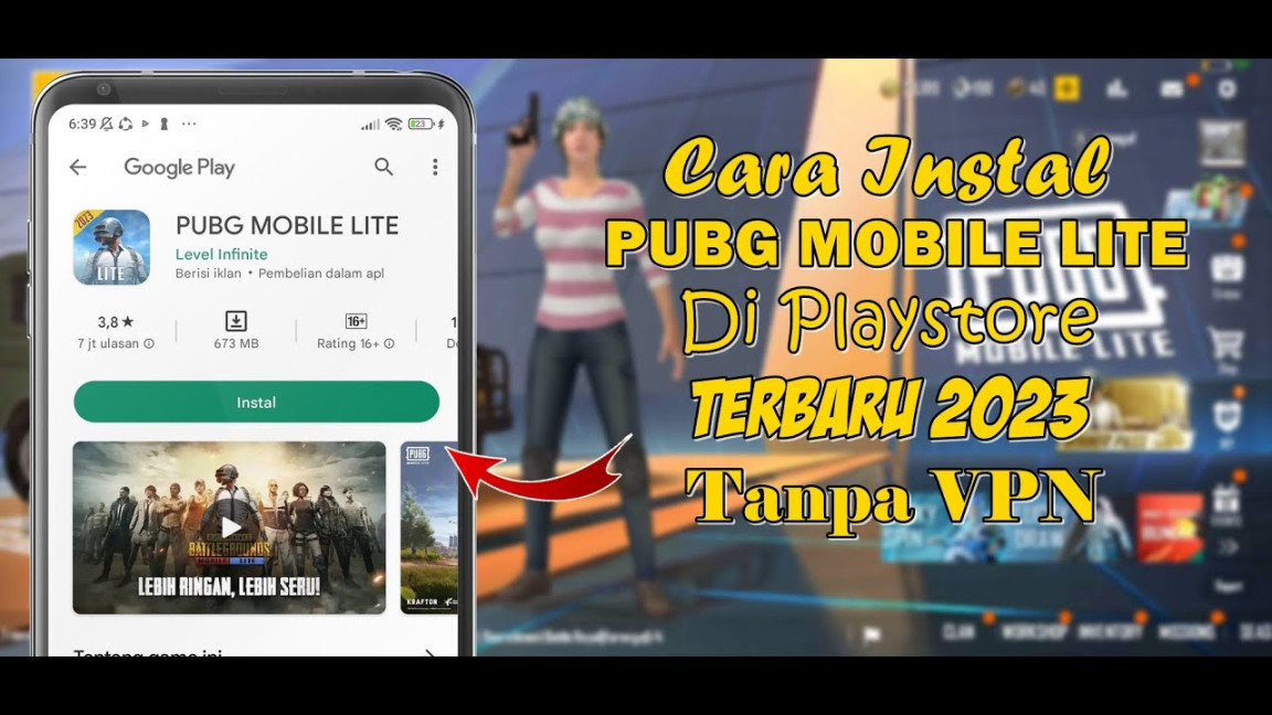 CARA INSTAL GAME PUBG MOBILE LITE DI PLAYSTORE  - YouTube