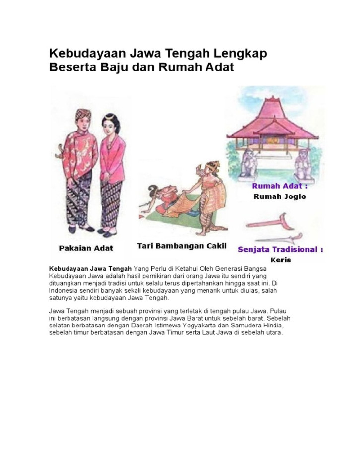 Kebudayaan Jawa Tengah  PDF