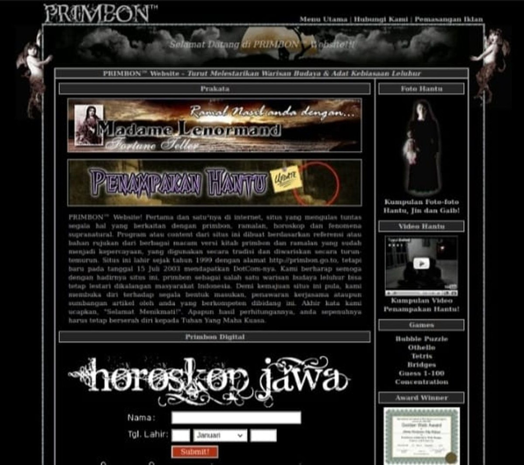 Masih Ingat Website Primbon Jawa Nge-Hits Tahun -an, Ini Sosok